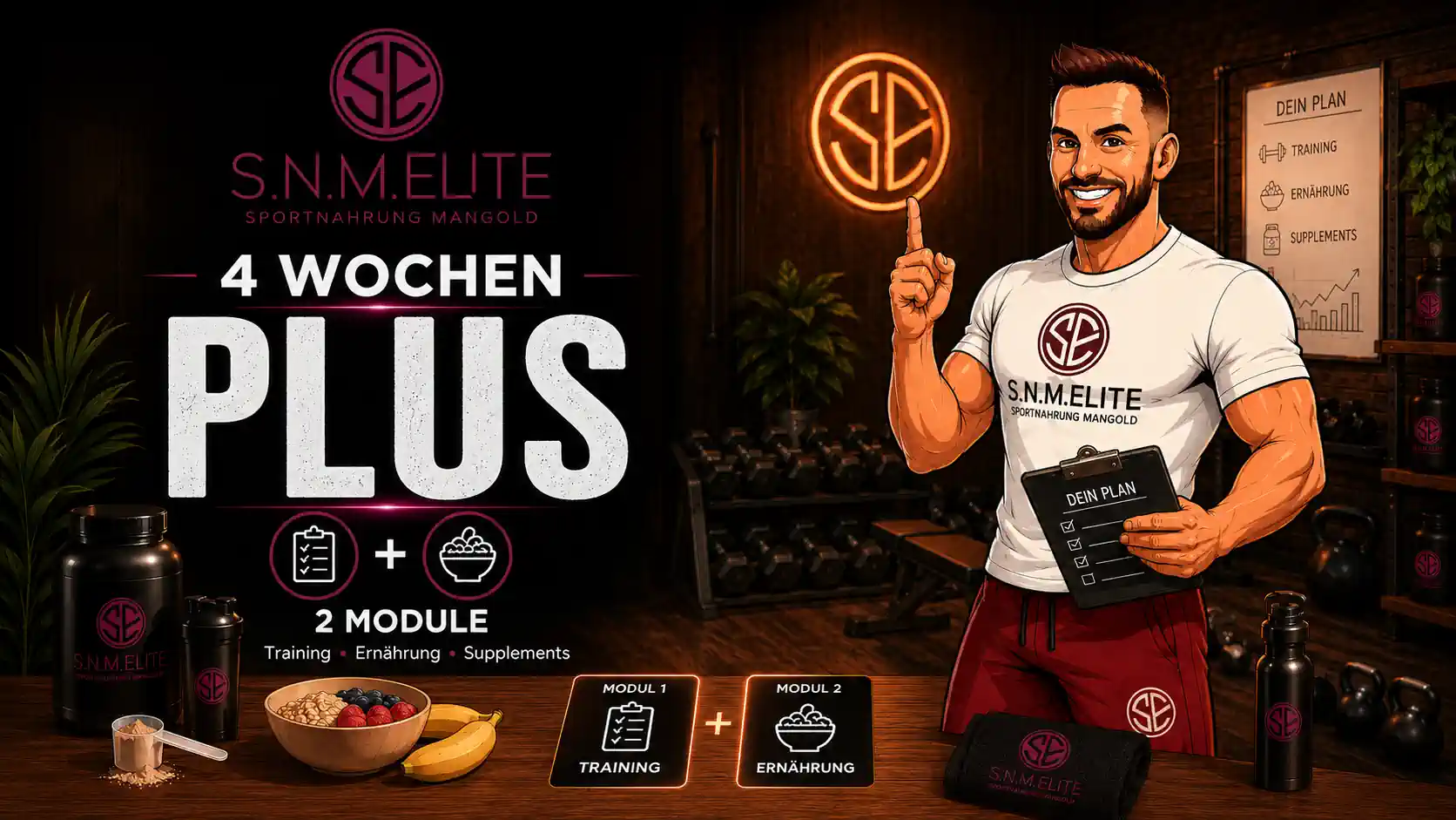 S.N.M. Elite – 4 Wochen Plus – 2 Module deiner Wahl – 99 €
