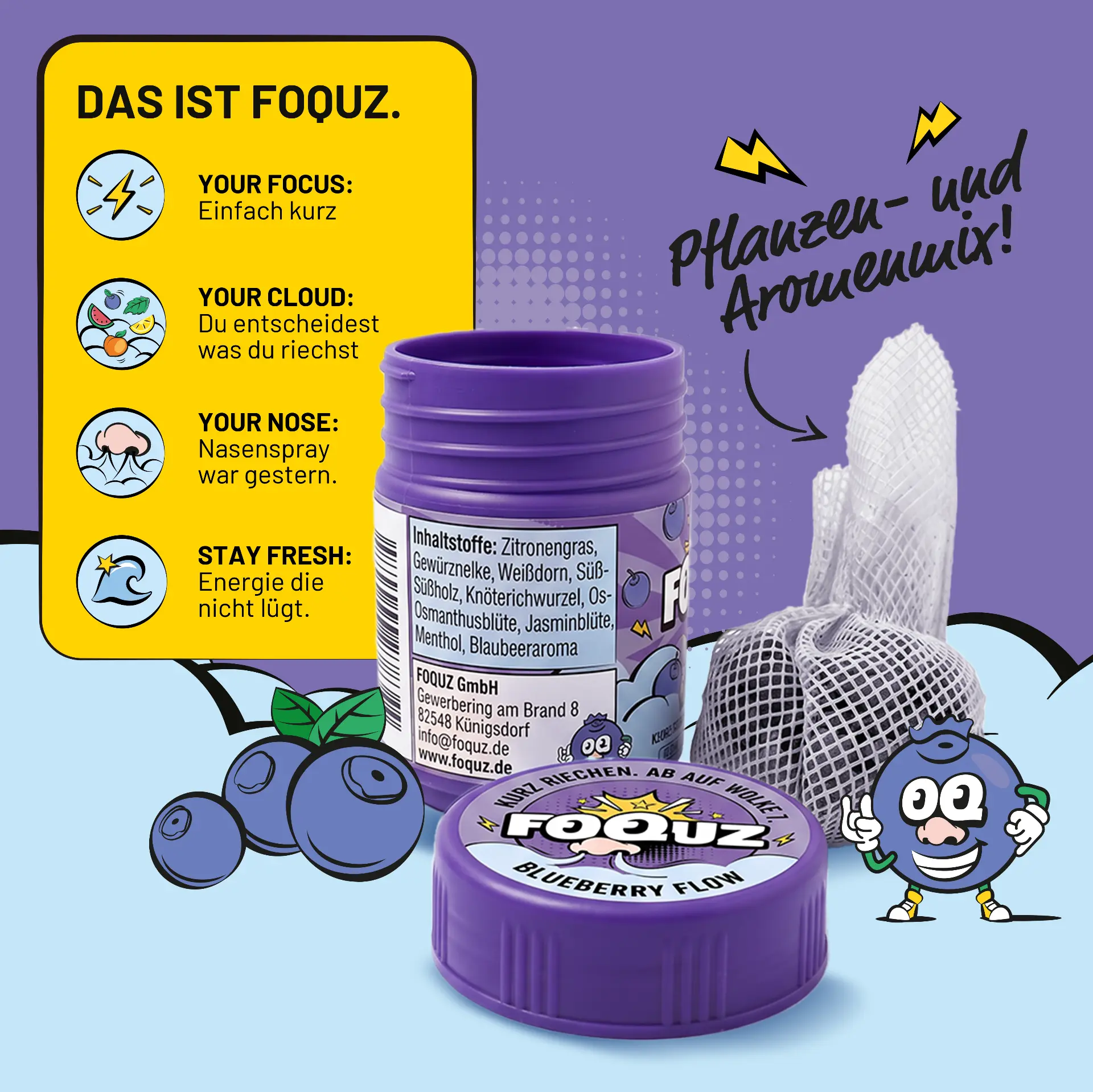 FOQUZ Blueberry Vorteile