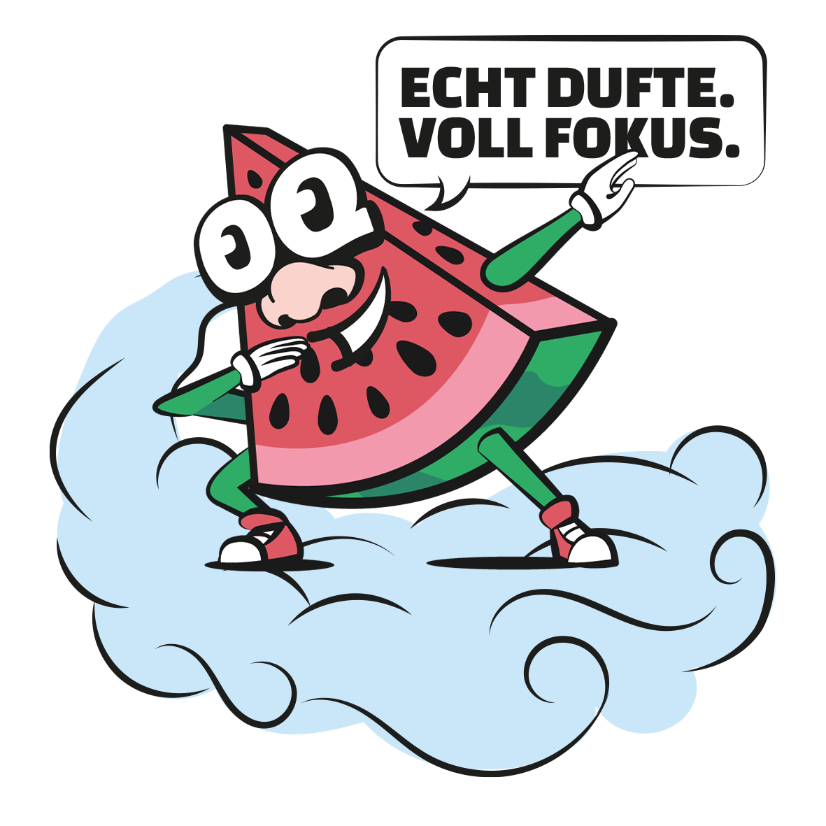 FOQUZ Watermelon Maskottchen