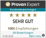 ProvenExpert Bewertungssiegel — 4,9 von 5 aus 49 Bewertungen