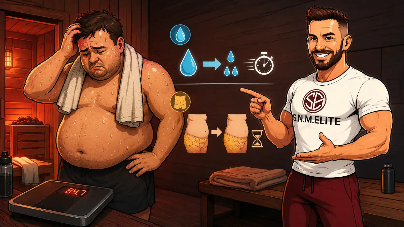 Der Sauna-Mythos — und die Waage als Frustfaktor